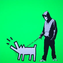 Load image into Gallery viewer, West Country Prince Screen print Fluorescent / Framed Banksy Choose Your Weapon Replica by Artist West Country Prince