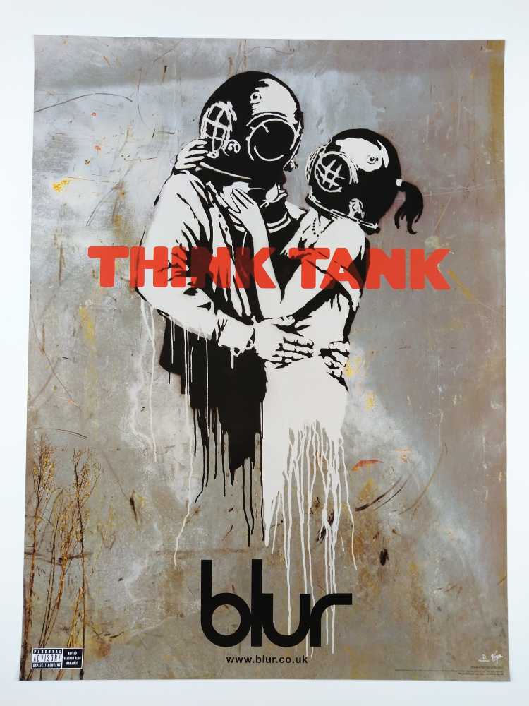 オリジナル　美品　レア　blur THINK TANK レコード　Banksy Banksy x Blur - Think Tank Vinyl LP (2 x 12'' 2012 Release