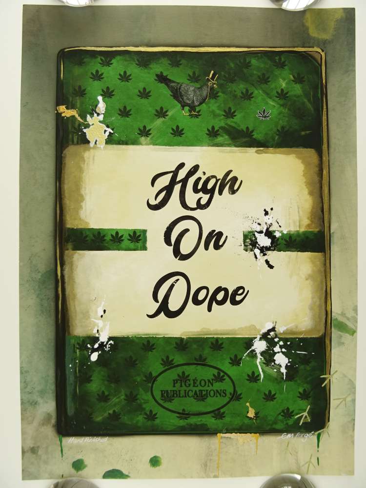 E M Forge Giclee Feet At Bottom E M Forgé | high On Dope | Hand Finished Limited Edition Print