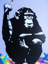 Load image into Gallery viewer, Game Over Original GAME OVER | Steve the Monkey | Original Spray Paint And Stencil