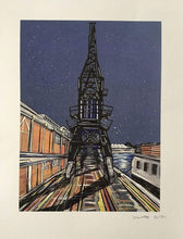 Load image into Gallery viewer, John Curtis Print John Curtis | Bristol M Shed and Crane | Limited Edition Print