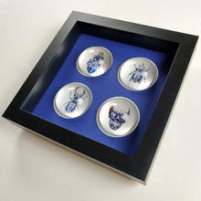 Load image into Gallery viewer, Magnus Gjoen Sculpture Magnus Gjoen | Delft Paperweight set of 4 Framed - Limited Edition 3D Art