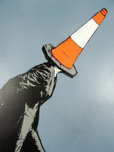 Load image into Gallery viewer, Marquis De Rabbit Original Marquis De Rabbit | Traffic Man | Original | Stencil & Spray Paint