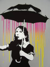 Load image into Gallery viewer, West Country Prince Screen print Multi-colour rain Banksy Nola Replica by Artist West Country Prince
