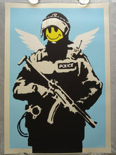 Load image into Gallery viewer, West Country Prince Screen print Banksy Flying Copper Replica by Artist West Country Prince