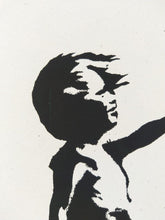 Load image into Gallery viewer, West Country Prince Screen print Banksy Girl with Red Balloon Replica by artist West Country Prince