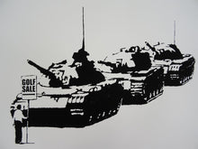 Load image into Gallery viewer, West Country Prince Screen print Banksy Golf Sale Replica by Artist West Country Prince