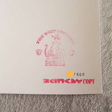 Load image into Gallery viewer, West Country Prince Screen print Banksy Grin Reaper Replica by Artist West Country Prince