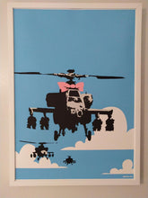 Load image into Gallery viewer, West Country Prince Screen print Banksy Happy Choppers Replica by Artist West Country Prince