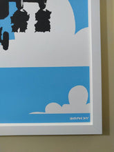 Load image into Gallery viewer, West Country Prince Screen print Banksy Happy Choppers Replica by Artist West Country Prince