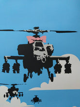 Load image into Gallery viewer, West Country Prince Screen print Banksy Happy Choppers Replica by Artist West Country Prince