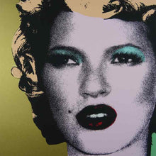 Load image into Gallery viewer, West Country Prince Screen print Banksy Kate Moss (Gold) Replica by Artist West Country Prince