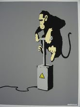 Load image into Gallery viewer, West Country Prince Screen print Banksy Monkey Detonator Replica by Artist West Country Prince