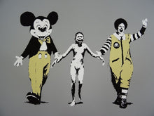 Load image into Gallery viewer, West Country Prince Screen print Banksy Napalm Replica by Artist West Country Prince
