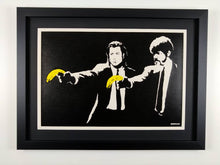 Load image into Gallery viewer, West Country Prince Screen print Banksy Pulp Fiction replica by artist West Country Prince.