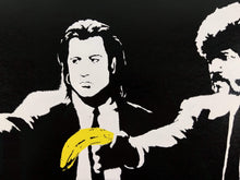 Load image into Gallery viewer, West Country Prince Screen print Banksy Pulp Fiction replica by artist West Country Prince.