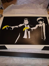 Load image into Gallery viewer, West Country Prince Screen print Banksy Pulp Fiction replica by artist West Country Prince.