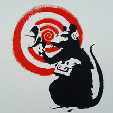 Load image into Gallery viewer, West Country Prince Screen print Banksy Radar Rat Replica by Artist West Country Prince
