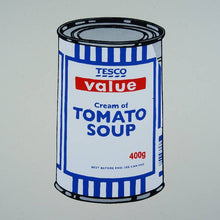 Load image into Gallery viewer, West Country Prince Screen print Banksy Soup Can Replica by Artist West Country Prince