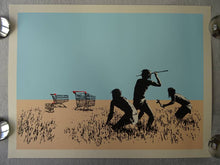 Load image into Gallery viewer, West Country Prince Screen print Banksy Trolley Hunters Replica by Artist West Country Prince