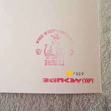 Load image into Gallery viewer, West Country Prince Screen print Banksy Bomb Middle England Replica by Artist West Country Prince