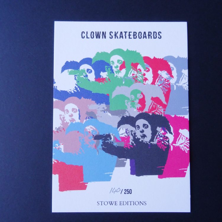 Banksy | Clown Skateboards Screen print | We Have Your Prints