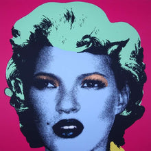 Load image into Gallery viewer, West Country Prince Screen print Banksy Kate Moss (Red) Replica by Artist West Country Prince
