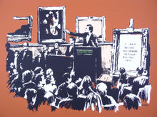 Load image into Gallery viewer, West Country Prince Screen print Banksy Morons by Artist West Country Prince
