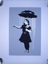 Load image into Gallery viewer, West Country Prince Screen print Banksy Nola (White rain) Replica by Artist West Country Prince
