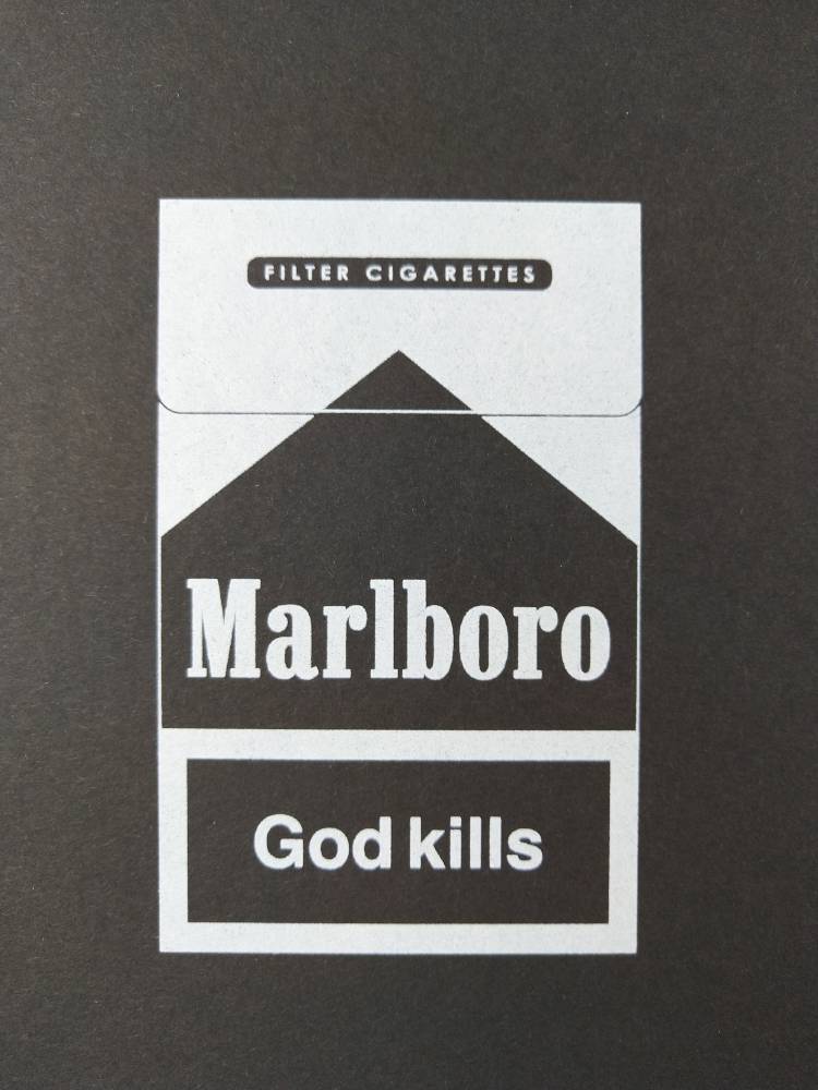 Alex Bucklee Screen print Alex Bucklee 'God Kills' (Monochrome) | Limited Edition Screen Print