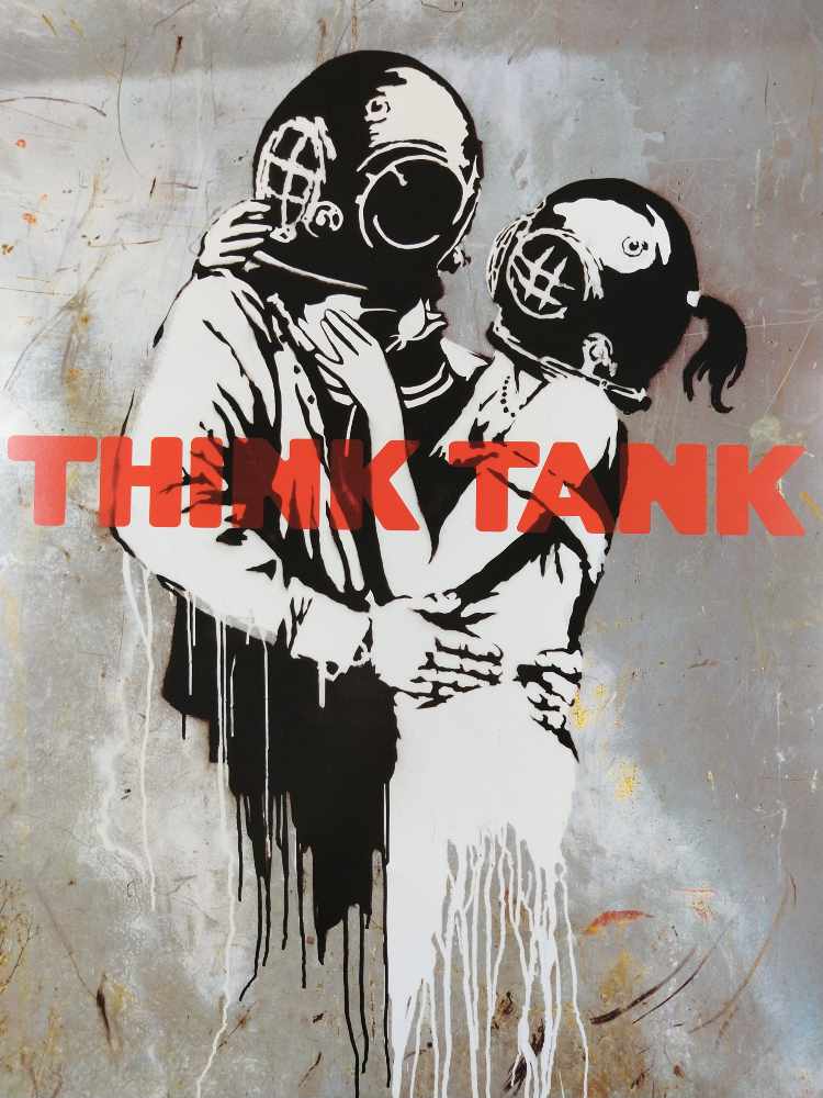 Banksy | Blur Think Tank Offset Lithograph Rare Promotional Poster