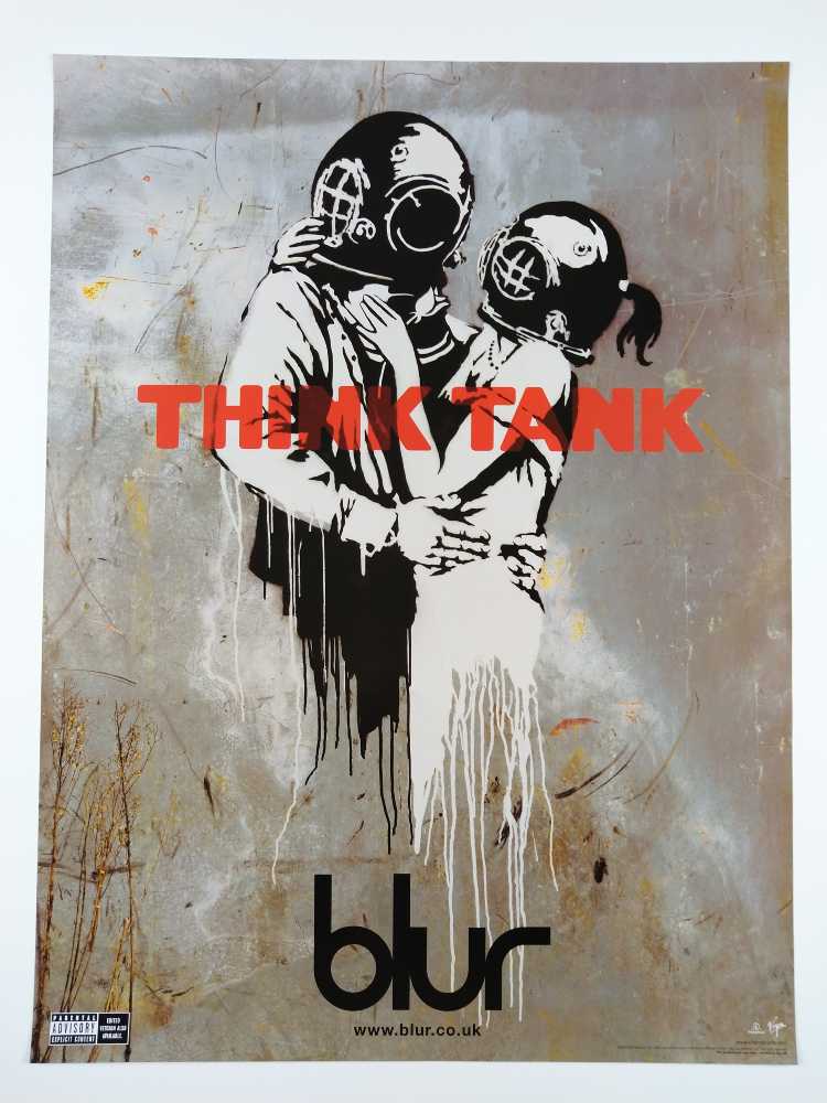 Banksy Poster Banksy | Blur Think Tank Rare Promotional Poster