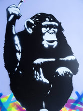 Load image into Gallery viewer, Game Over Original GAME OVER | Steve the Monkey | Original Spray Paint And Stencil
