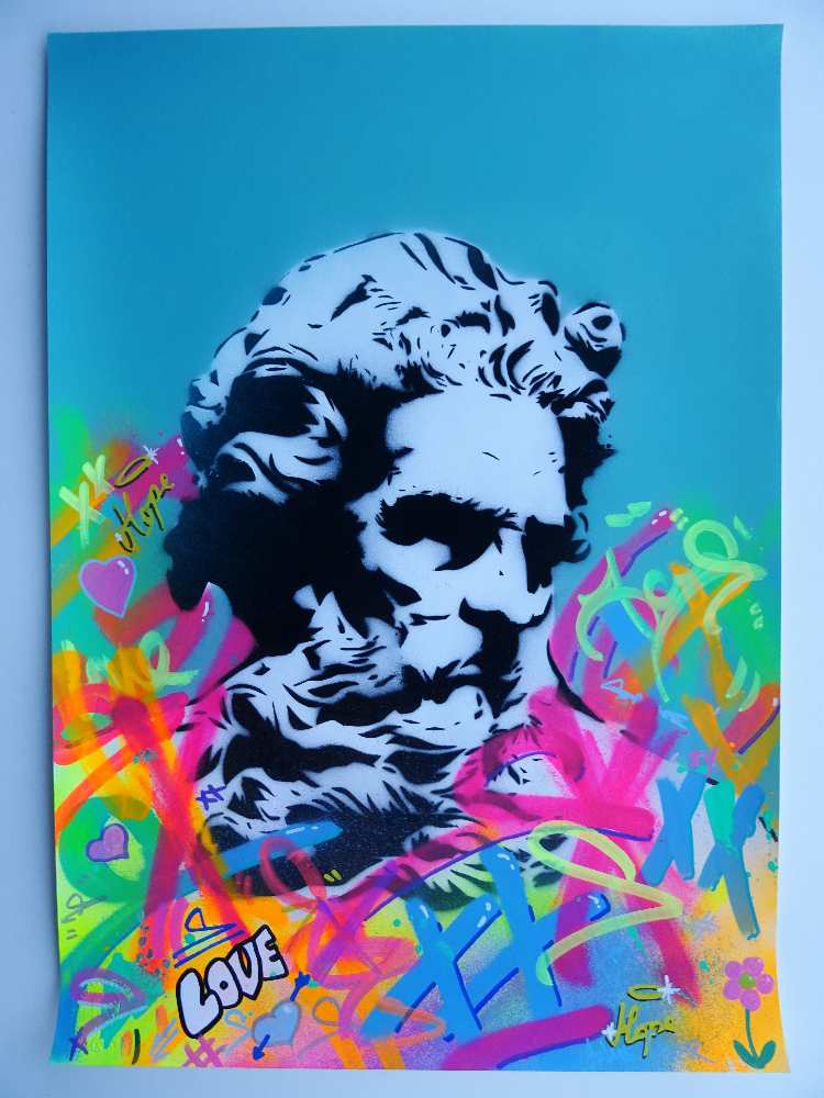 GAME OVER  Zeus Love - Original Spray Paint And Stencil Artwork – We Have  Your Prints