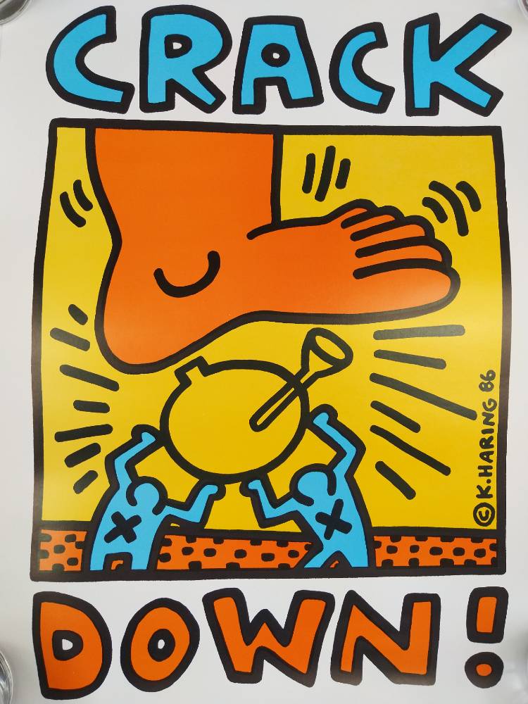 Keith Haring Print Keith Haring | Crack Down Original Lithograph Poster