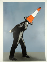 Load image into Gallery viewer, Marquis De Rabbit Original Marquis De Rabbit | Traffic Man | Original | Stencil &amp; Spray Paint
