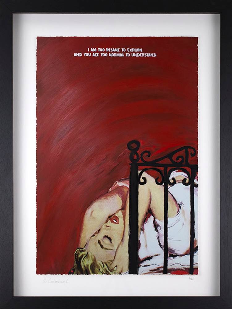 Mr. Controversial Canvas Float Framed Print Mr. Controversial | I'm Too Insane To Explain - Hand Embellished Canvas & Limited Edition Print