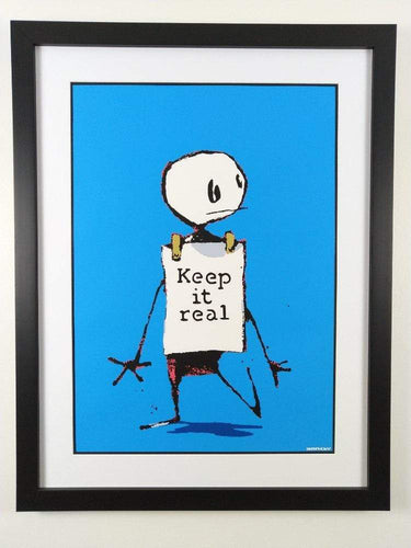 West Country Prince Screen print Banksy Keep It Real Replica by artist West Country Prince