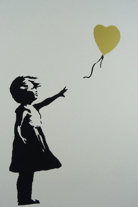West Country Prince | Banksy Replica | Girl with Gold Balloon – We