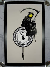 Load image into Gallery viewer, West Country Prince Screen print Banksy Grin Reaper Replica by Artist West Country Prince
