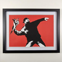 Load image into Gallery viewer, West Country Prince Screen print Banksy Love is in the Air Replica by Artist W
