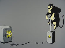 Load image into Gallery viewer, West Country Prince Screen print Banksy Monkey Detonator Replica by Artist West Country Prince
