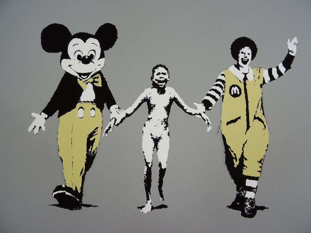 West Country Prince Screen print Banksy Napalm Replica by Artist West Country Prince