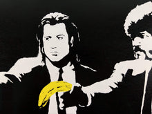 Load image into Gallery viewer, West Country Prince Screen print Banksy Pulp Fiction replica by artist West Country Prince.
