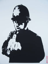 Load image into Gallery viewer, West Country Prince Screen print Banksy Rude Copper Replica by Artist West Country Prince

