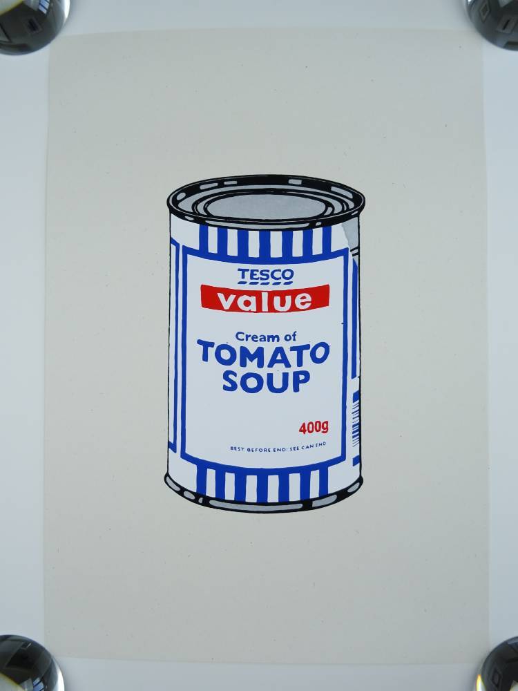 West Country Prince Screen print Banksy Soup Can Replica by Artist West Country Prince