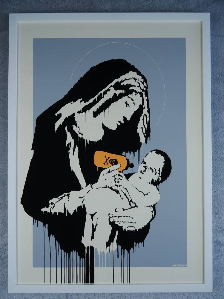 West Country Prince Screen print Banksy Toxic Mary Replica by Artist West Country Prince